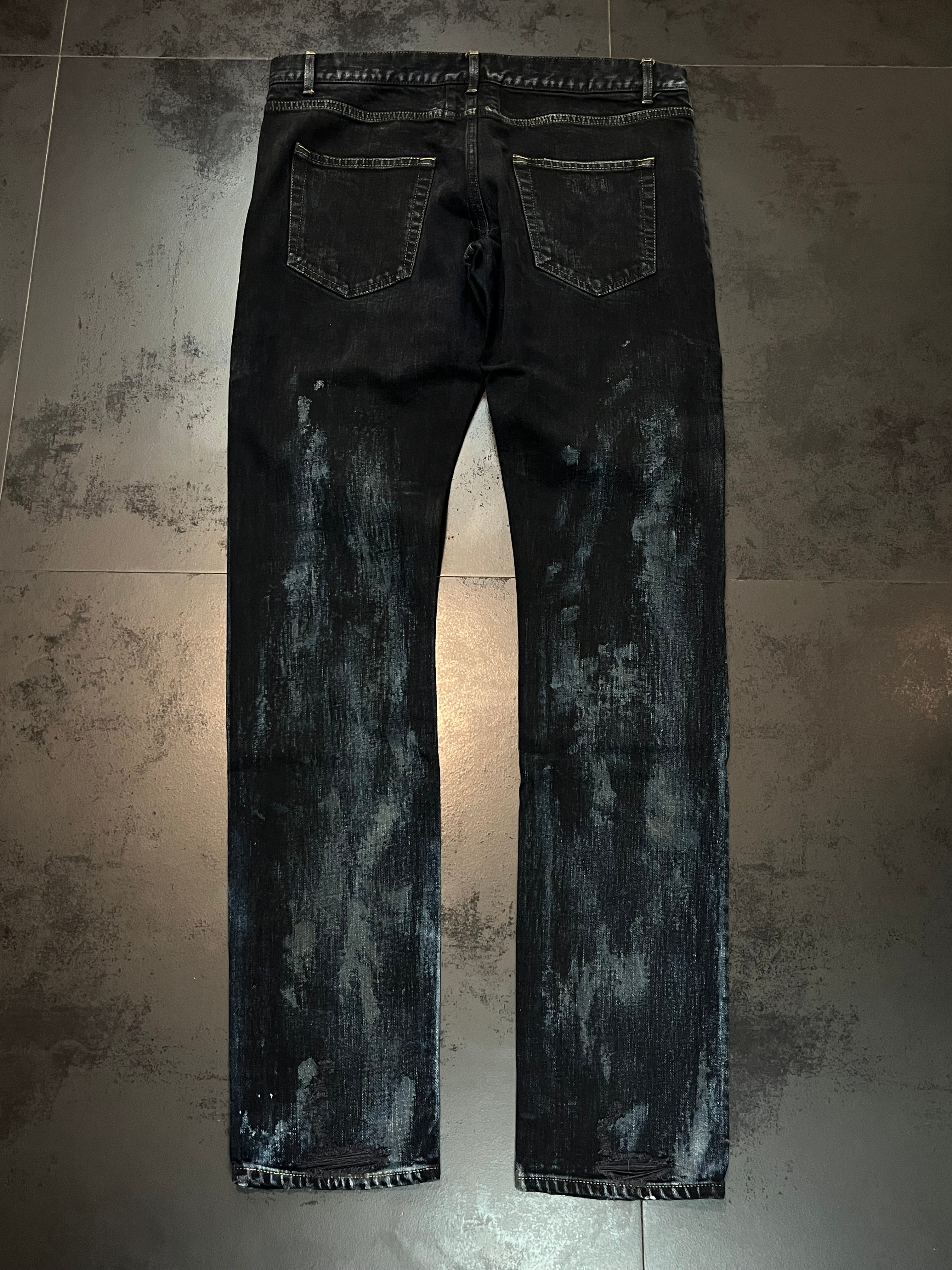 2014 Saint Laurent Paris “Oil Spill” Denim By Hedi Slimane