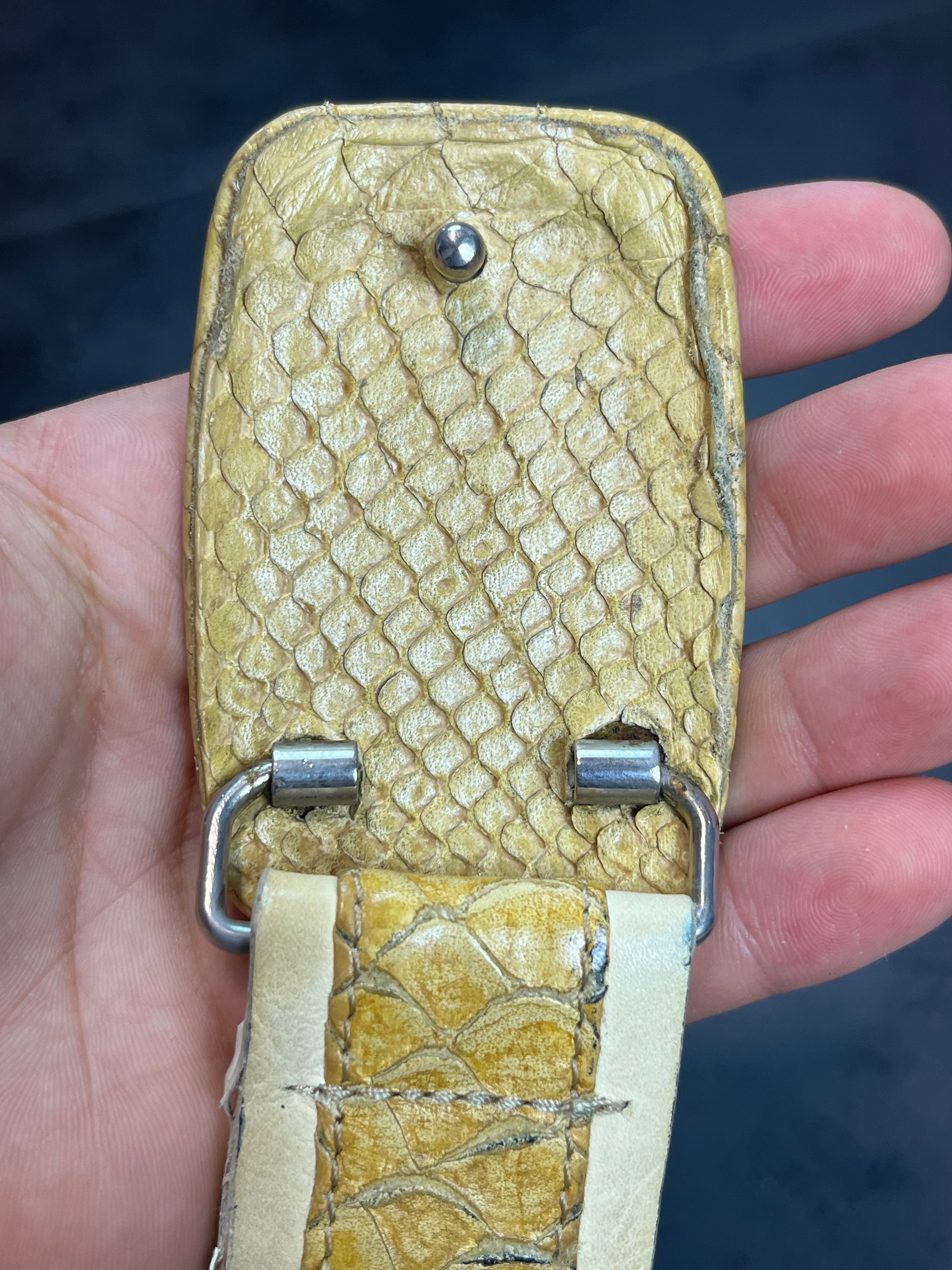 AW09 Maison Margiela Real Python Leather Belt